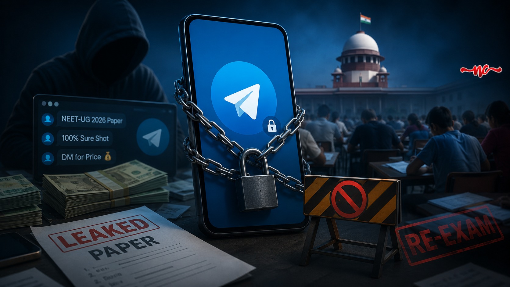 India Bans Telegram Days Before Million-Student Exam