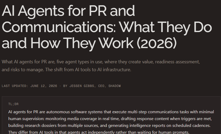 AI agents pitching journalists autonomous PR workflow explainer